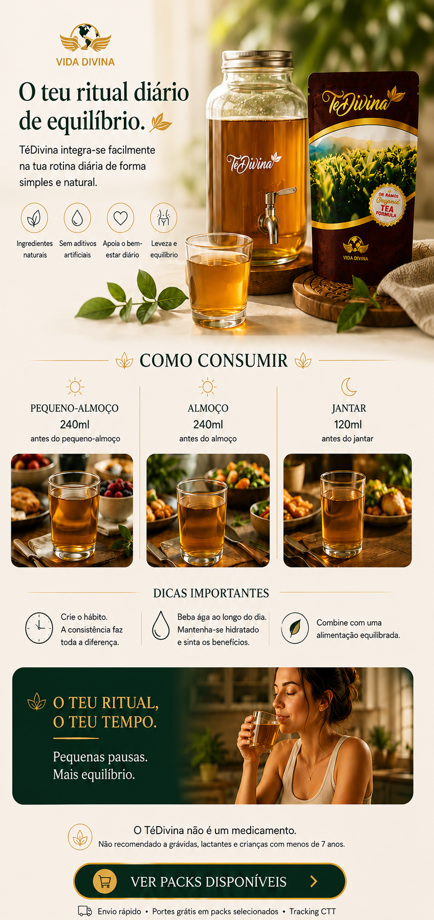 Como consumir o TéDivina